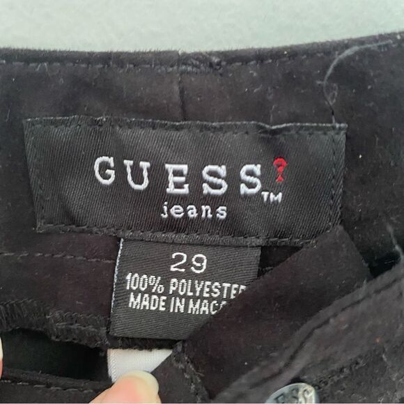 Guess Women’s Black High Rise Eyelet Hem Details - Picture 3 of 6